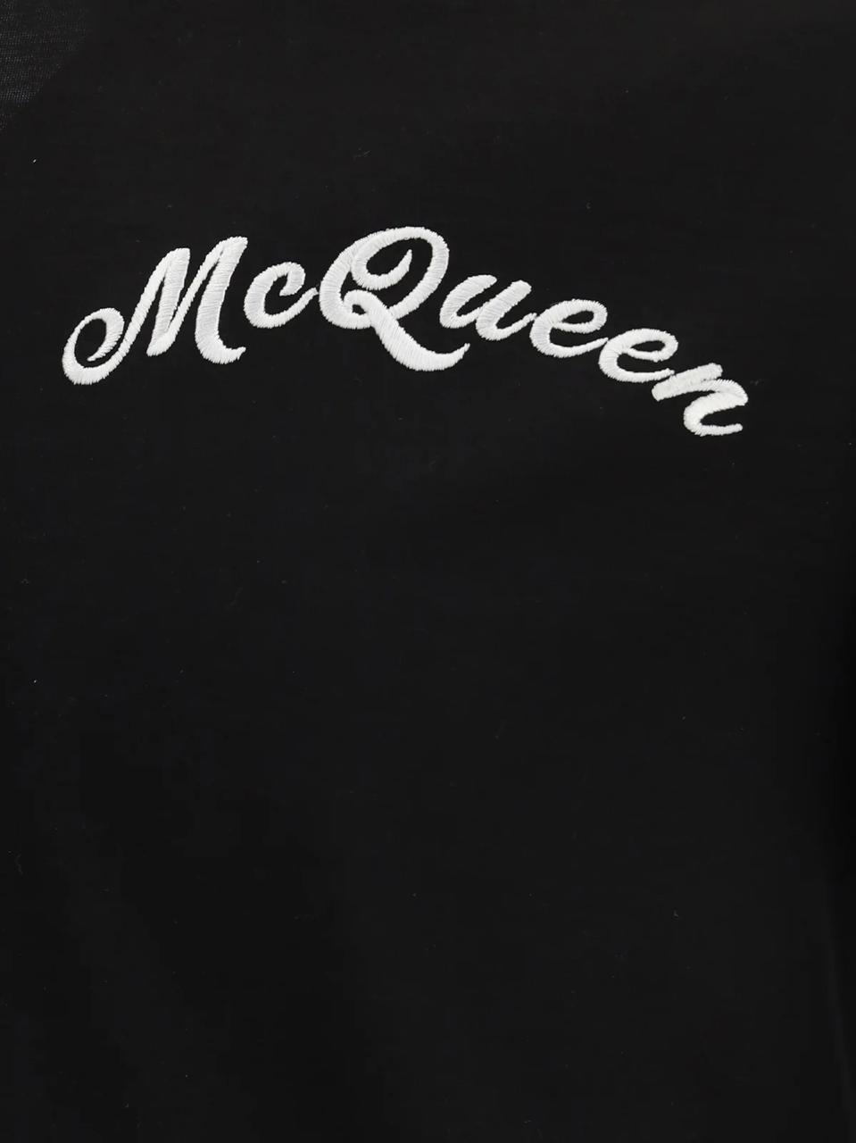 Alexander McQueen Logo Embroidered T-Shirt