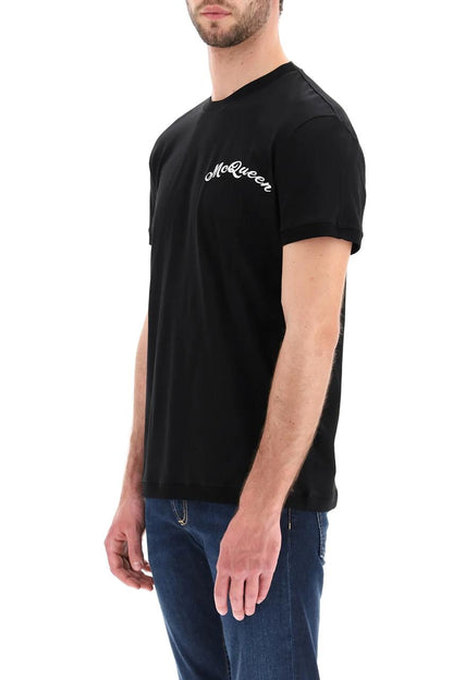 Alexander McQueen Logo Embroidered T-Shirt
