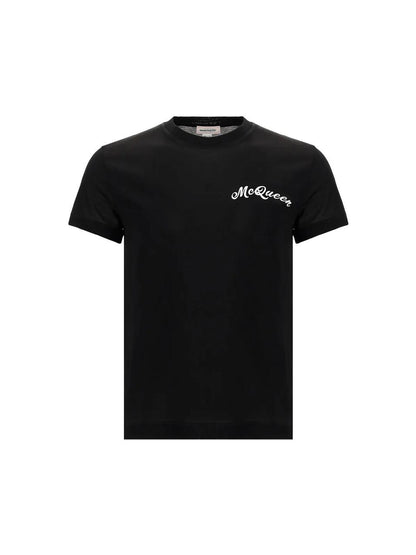 Alexander McQueen Logo Embroidered T-Shirt