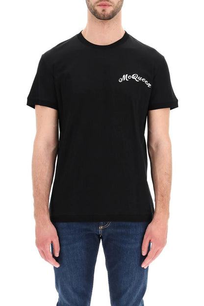 Alexander McQueen Logo Embroidered T-Shirt