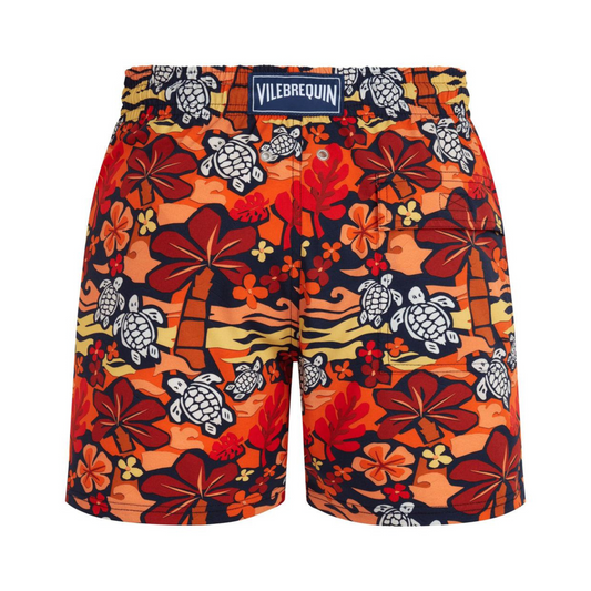 Stretch Short Swim Trunks Monoi Turtles