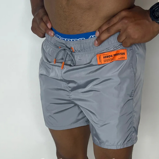 Heron Preston Nylon Zwembroek Grey