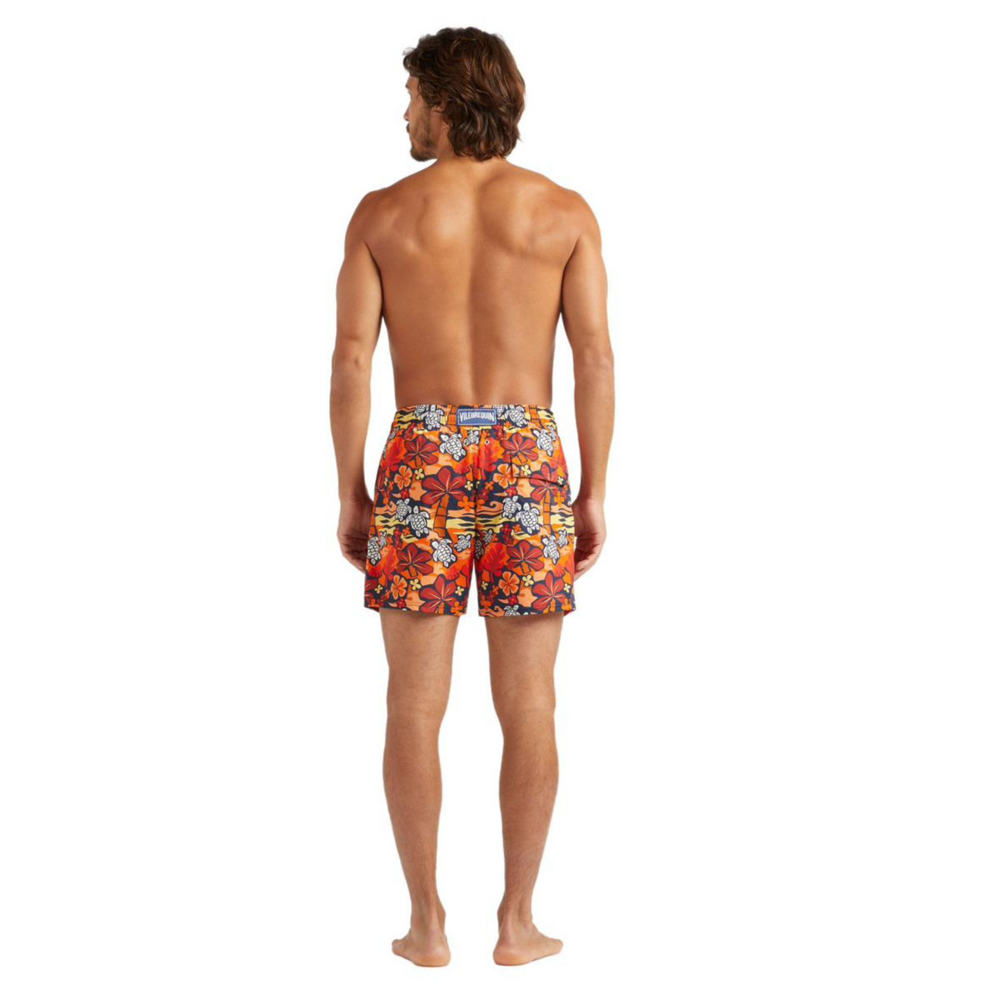 Stretch Short Swim Trunks Monoi Turtles