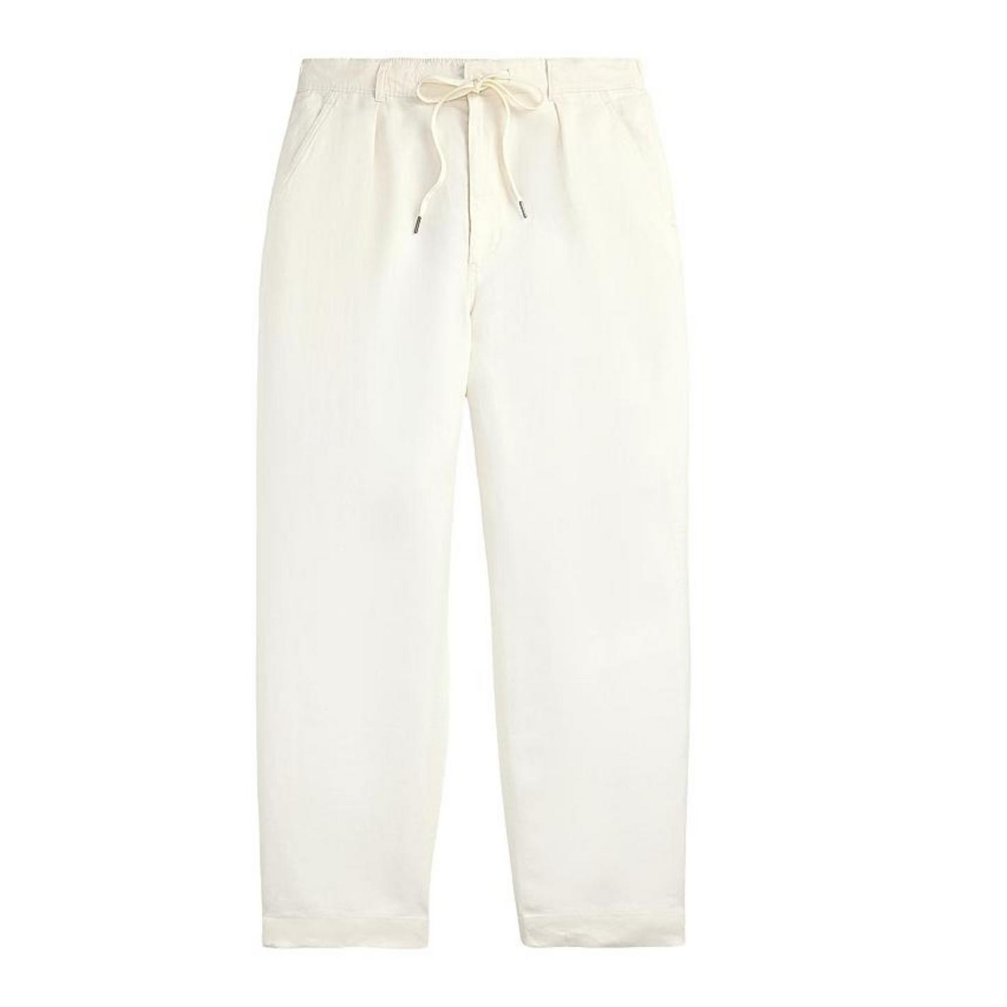 Lateef Relaxed-Fit Pleated Linen Pants