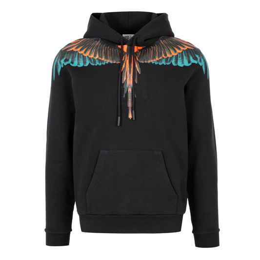 Icon Wings Hoodie Black orange